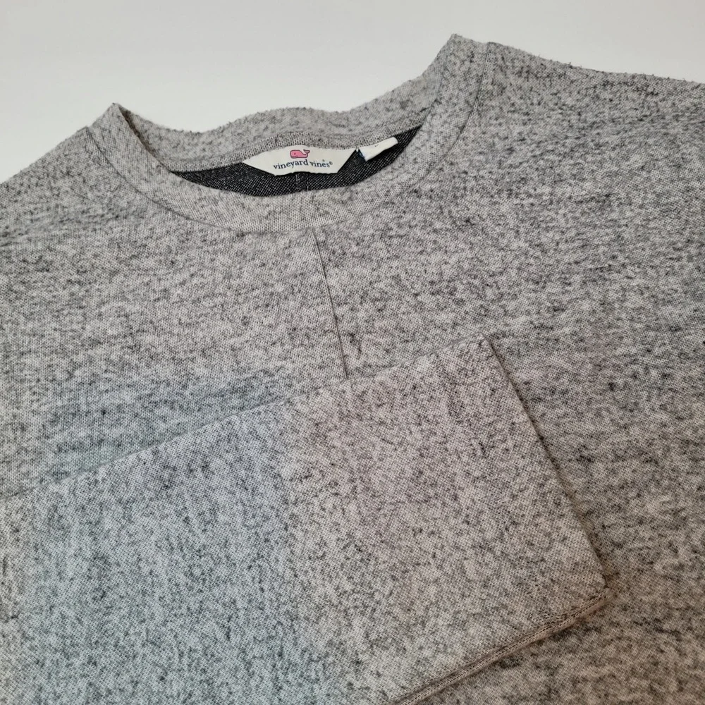 Vineyard Vines Sweater Size Large Womens Gray Long Sleeve Crop Pullover‎